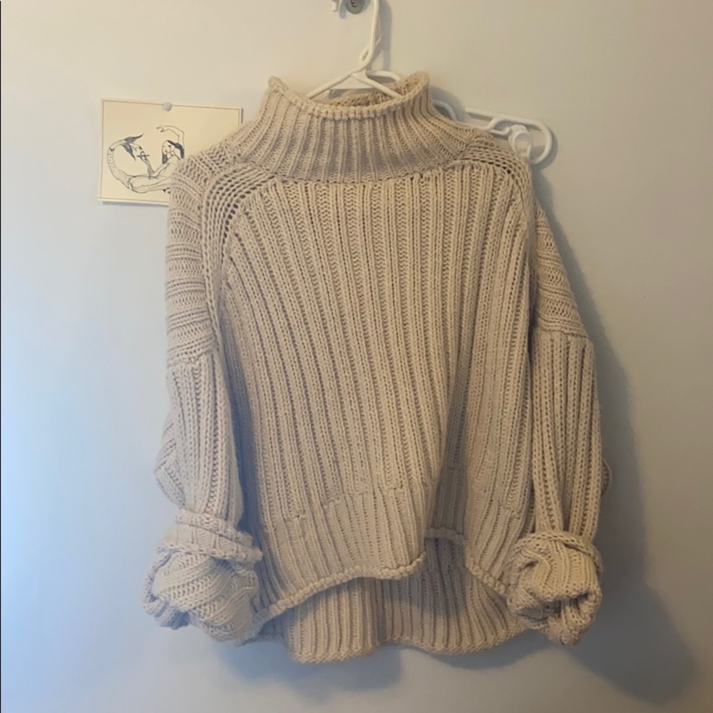 Oversized Mock Neck Sweater